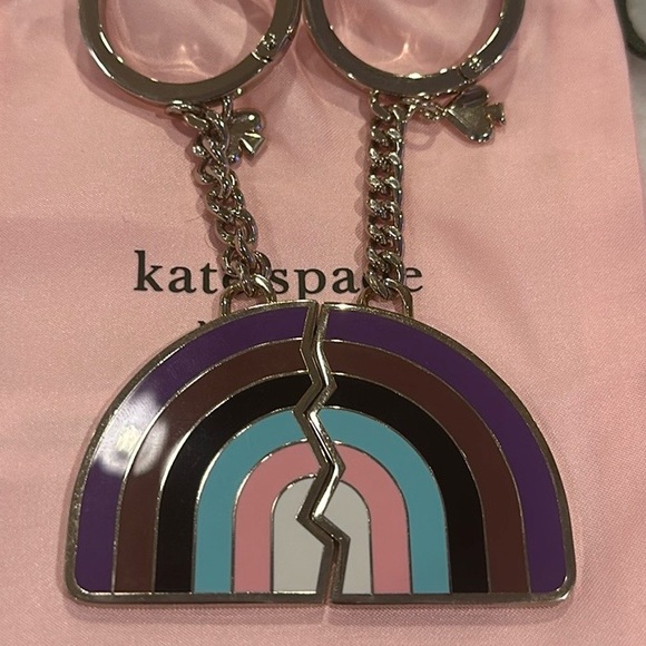 Kate Spade Rainbow Pride Key Chain - BFF W/Dust Bag - New - Picture 4 of 6